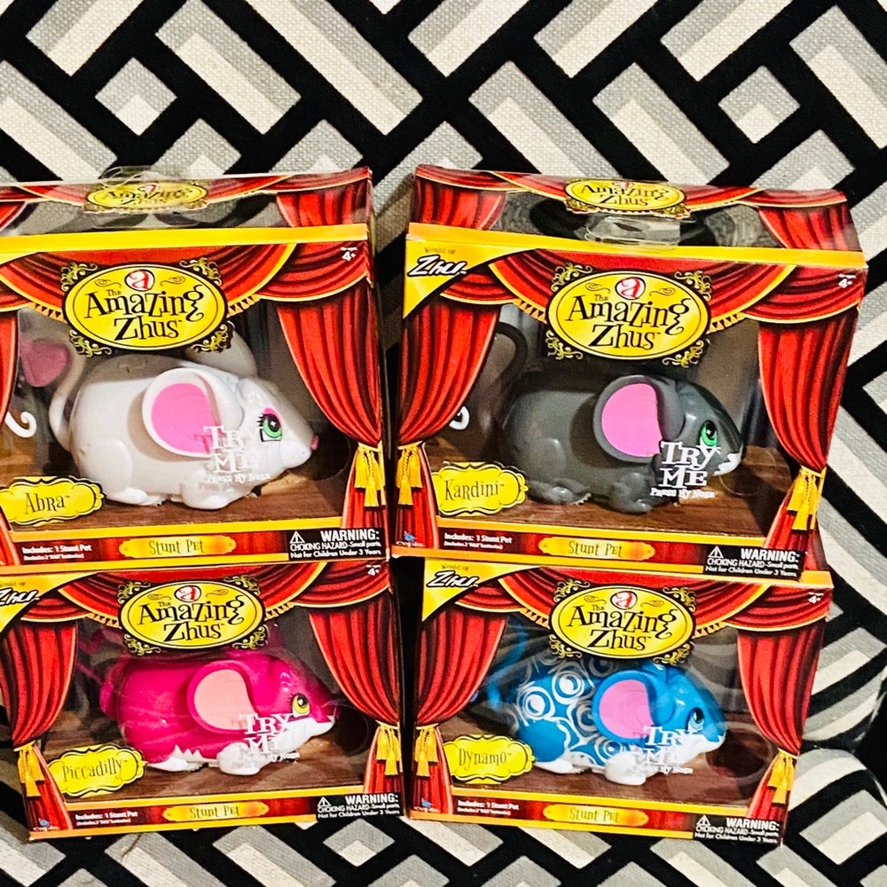 Vintage- Baby toys Racing pet collection of 4 toys